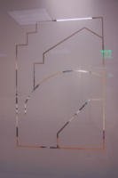 Bank of America building receiving dusted crystal with etched pattern in film Interior Design Films - Designer Films