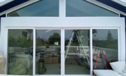 Ceramic Window Tint solution applied to Residential project for sun control protection. Before Window Film application for residential window tint