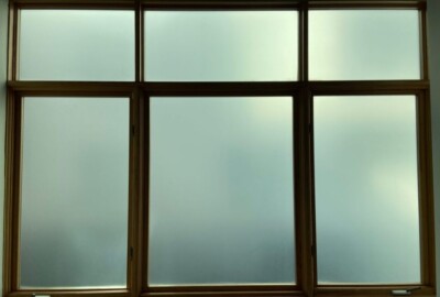 Commercial interior privacy film in a energy efficient building in Torrance